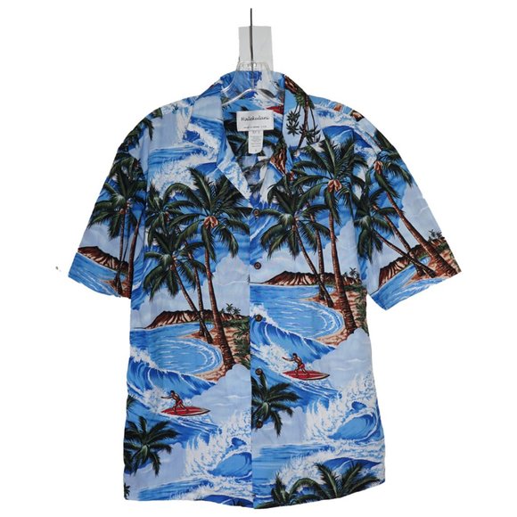Halekulani Hawaiian Surf Shirt - Made in Hawaii - Picture 1 of 6